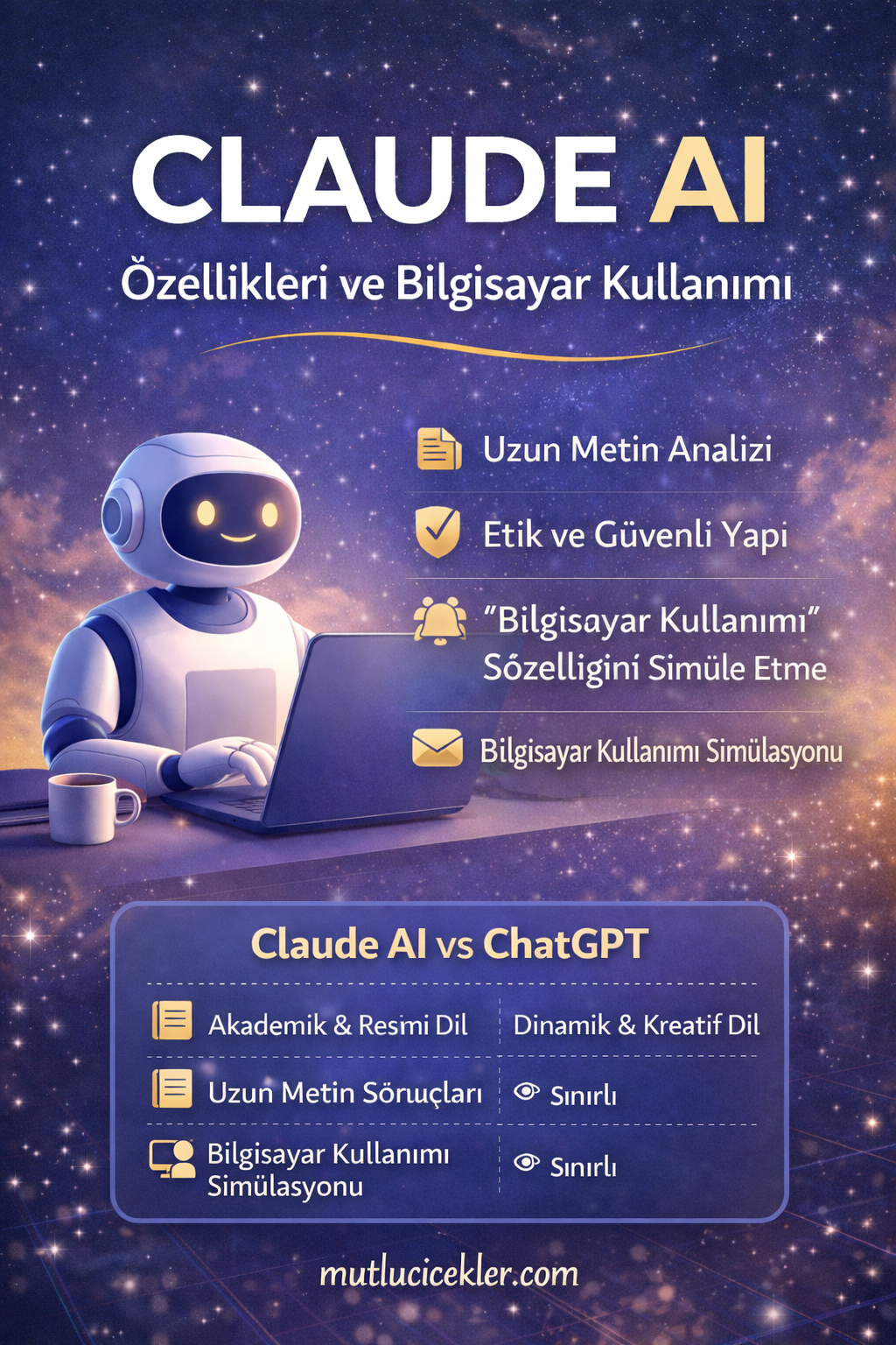 🤖 Claude AI Nedir? Özellikleri, Bilgisayar Kullanımı ve Yapabilecekleri