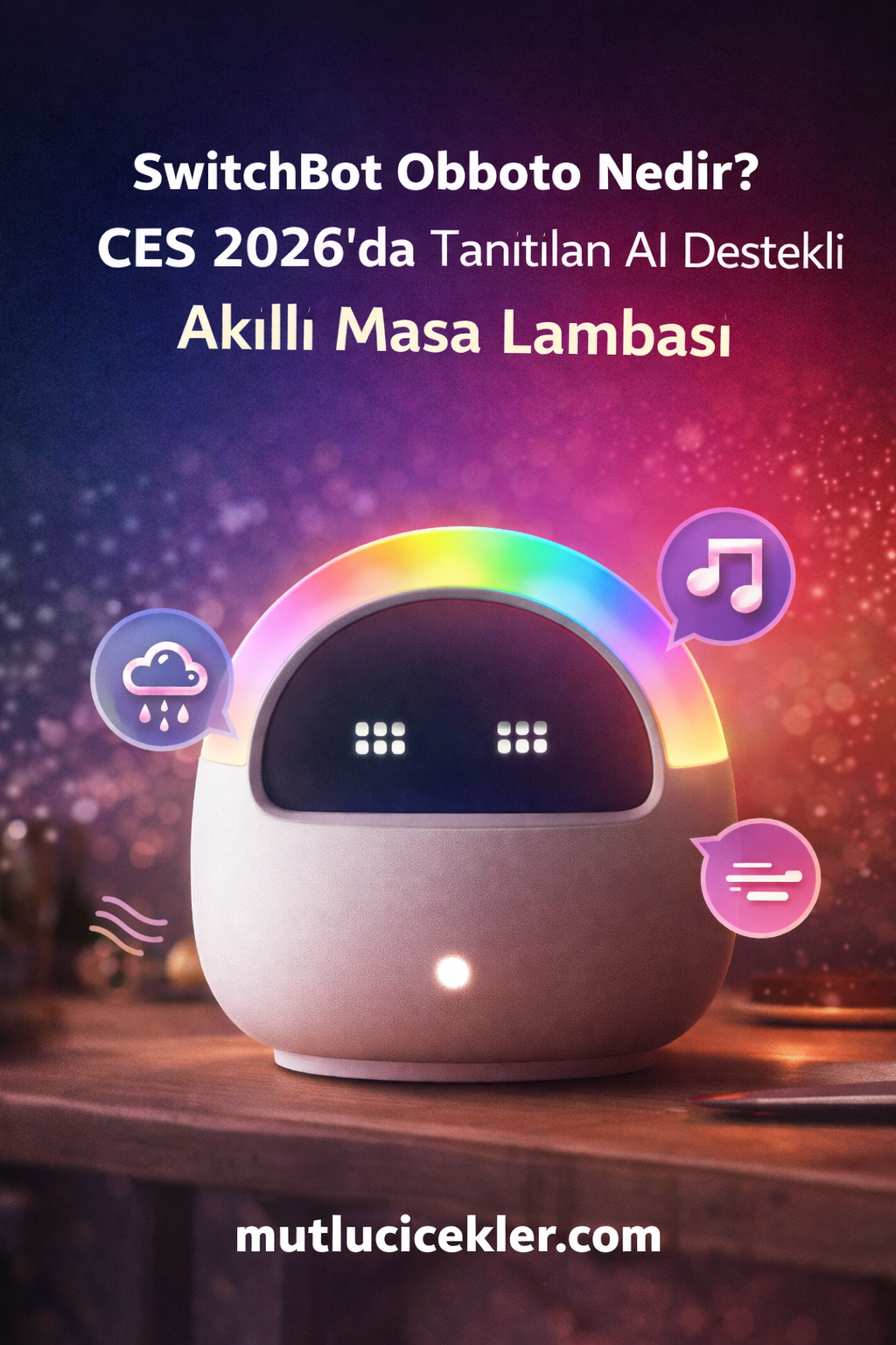 Geleceğin Masa Lambası mı? SwitchBot Obboto’nun Akıllı ve Etkileşimli Özellikleri