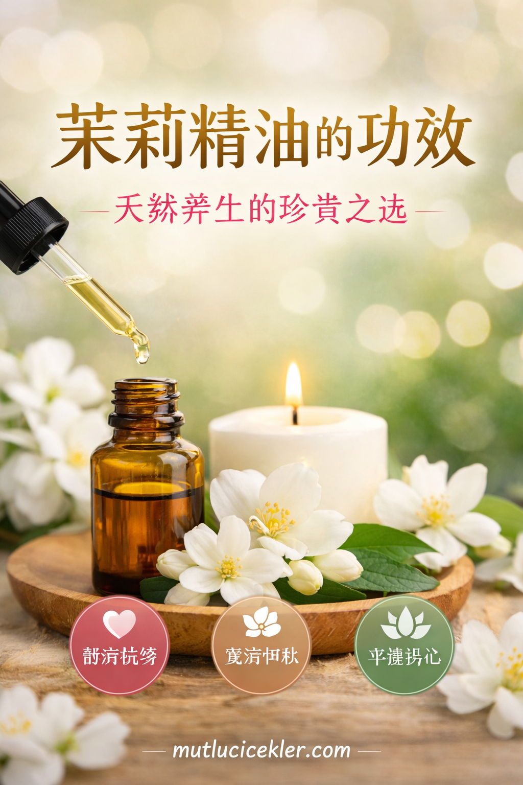 🌸 茉莉精油的功效有哪些？天然芳香疗法的珍贵之选