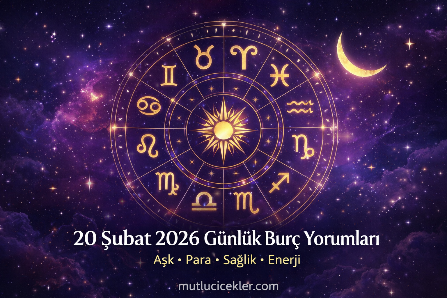 🔮 20 Şubat 2026 Cuma Günlük Burç Yorumları | Aşk, Para, Sağlık, Enerji ve Günün Tüyosu