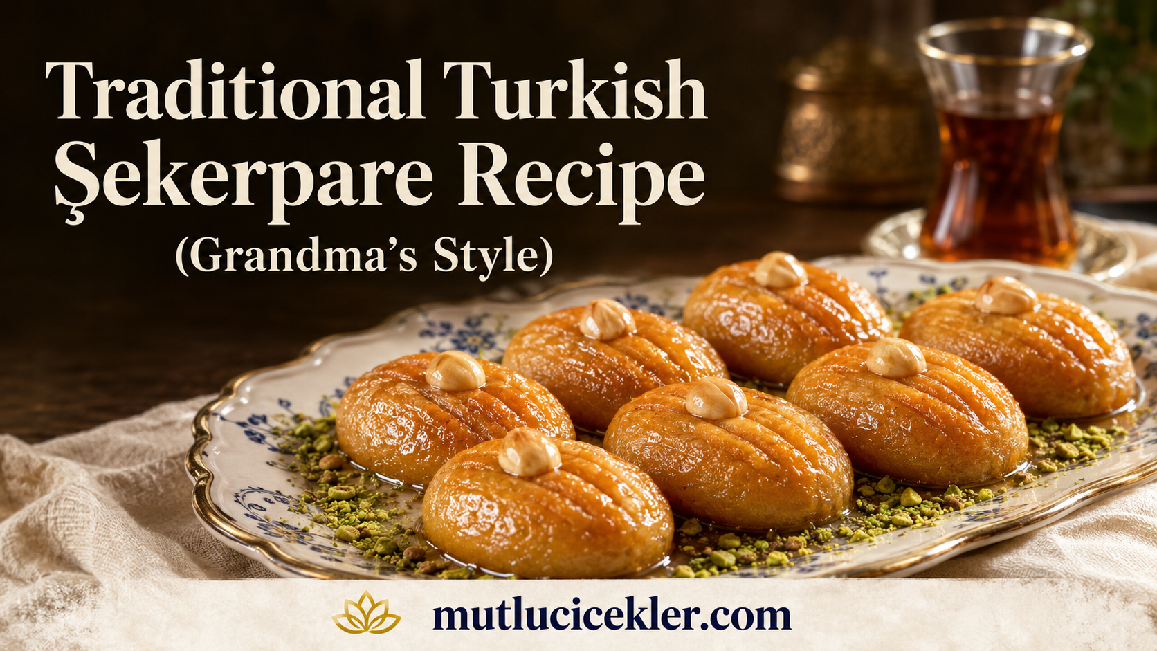 🍯 Traditional Turkish Şekerpare Recipe (Grandma’s Style) – Soft, Syrupy & Melt-in-the-Mouth!