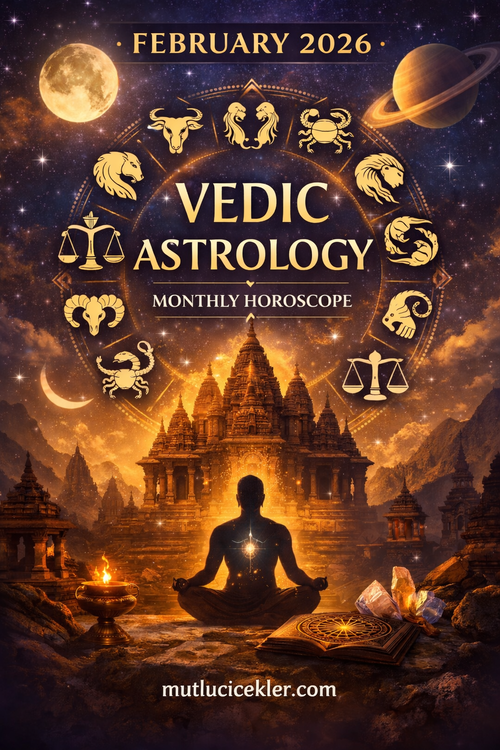 🔮 February 2026 Monthly Horoscope According to Vedic Astrology