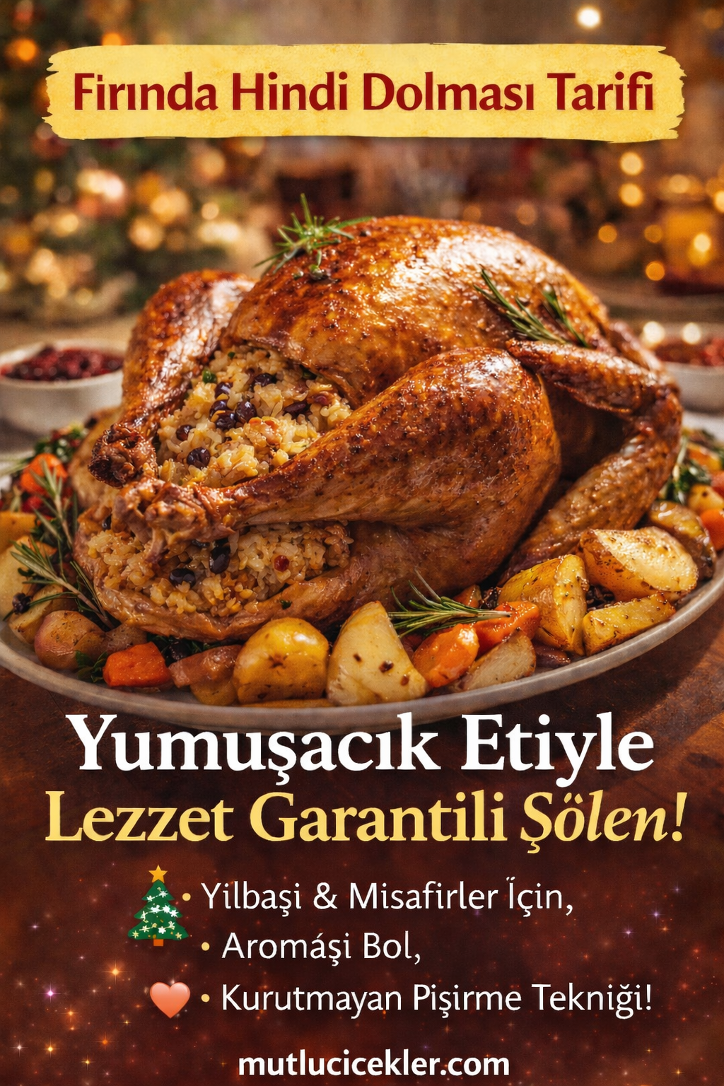 🦃 Fırında Hindi Dolması Tarifi: Yumuşacık Etiyle Lezzet Garantili Şölen