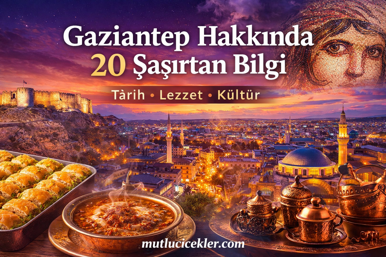 🌶️ Gaziantep Hakkında 20 Şaşırtan Bilgi: Tarih, Lezzet ve Kültürün Büyüleyici Şehri