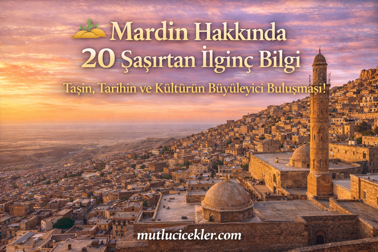 🏜️ Mardin Hakkında 20 Şaşırtan İlginç Bilgi: Taşın, Tarihin ve Kültürün Büyüleyici Buluşması!