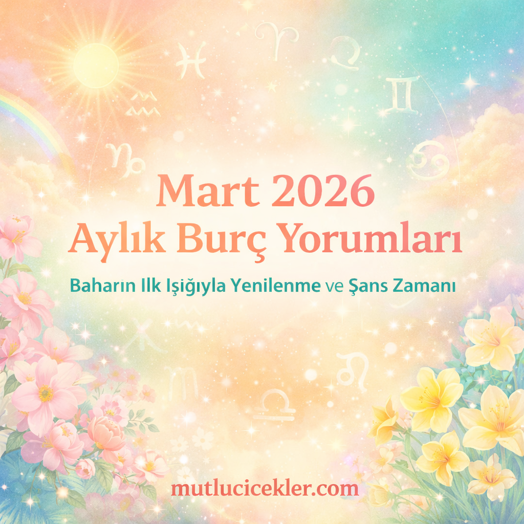🌟 Mart 2026 Aylık Burç Yorumları | Baharın İlk Işığıyla Yenilenme ve Şans Zamanı!