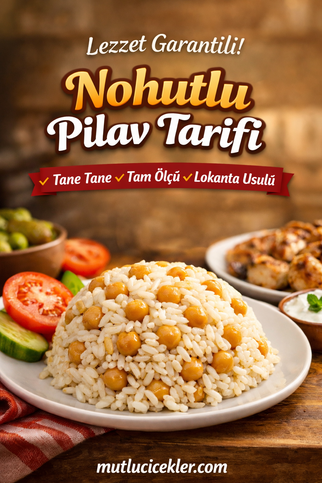 🍛 Nohutlu Pilav Tarifi (Tam Ölçülü, Lokanta Lezzetinde)