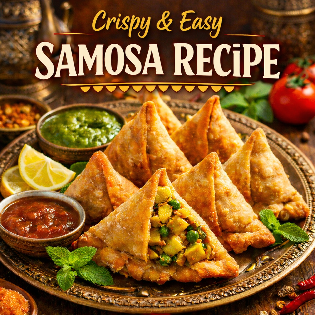 🥟 Samosa Recipe: How to Make Crispy Indian Samosas at Home (Easy & Authentic)