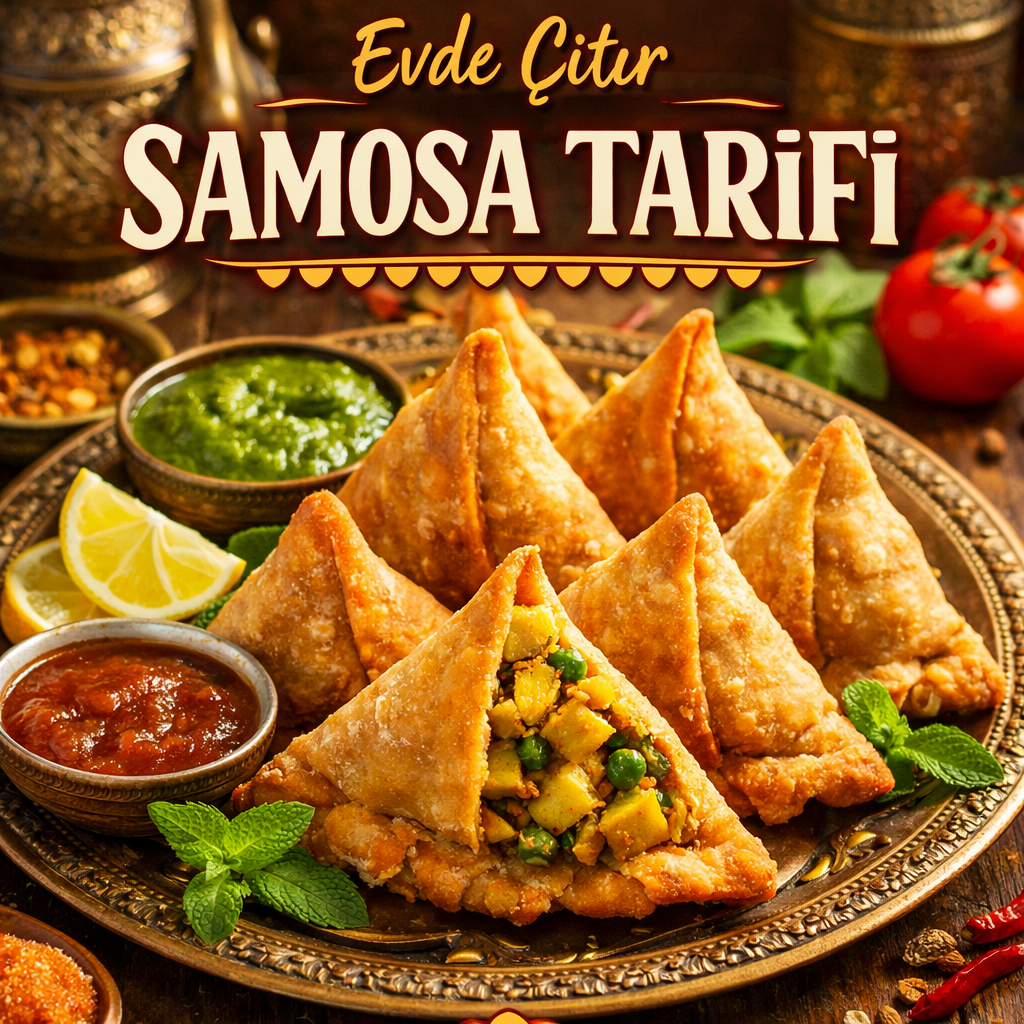 🥟 Samosa Tarifi: Hint Mutfağının Efsane Çıtır Lezzeti (Evde Kolay Yapım)