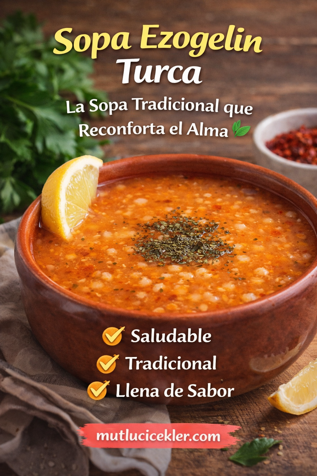 🥣 Receta de Sopa Ezogelin Turca