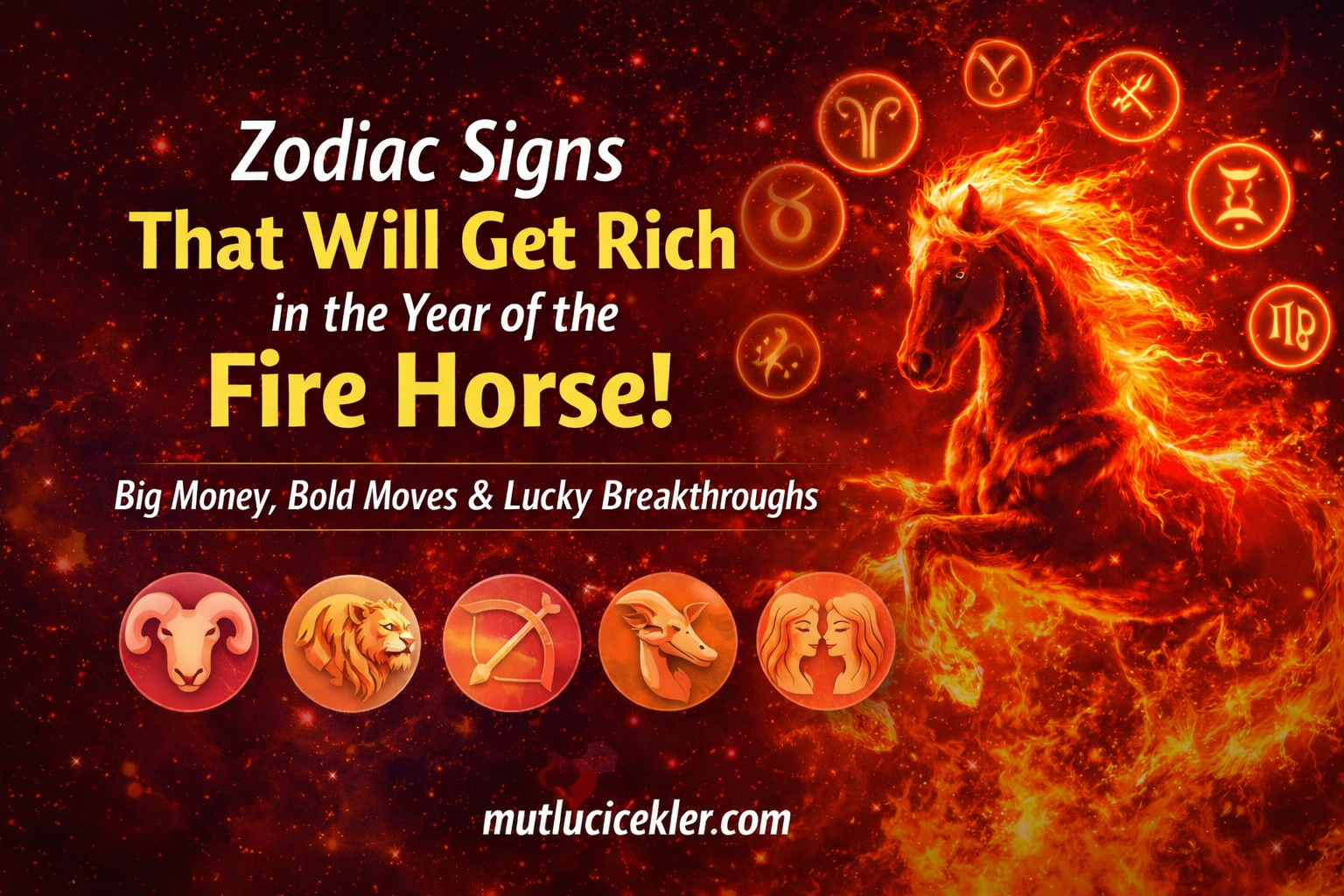🔥 Zodiac Signs That Will Get Rich in the Year of the Fire Horse