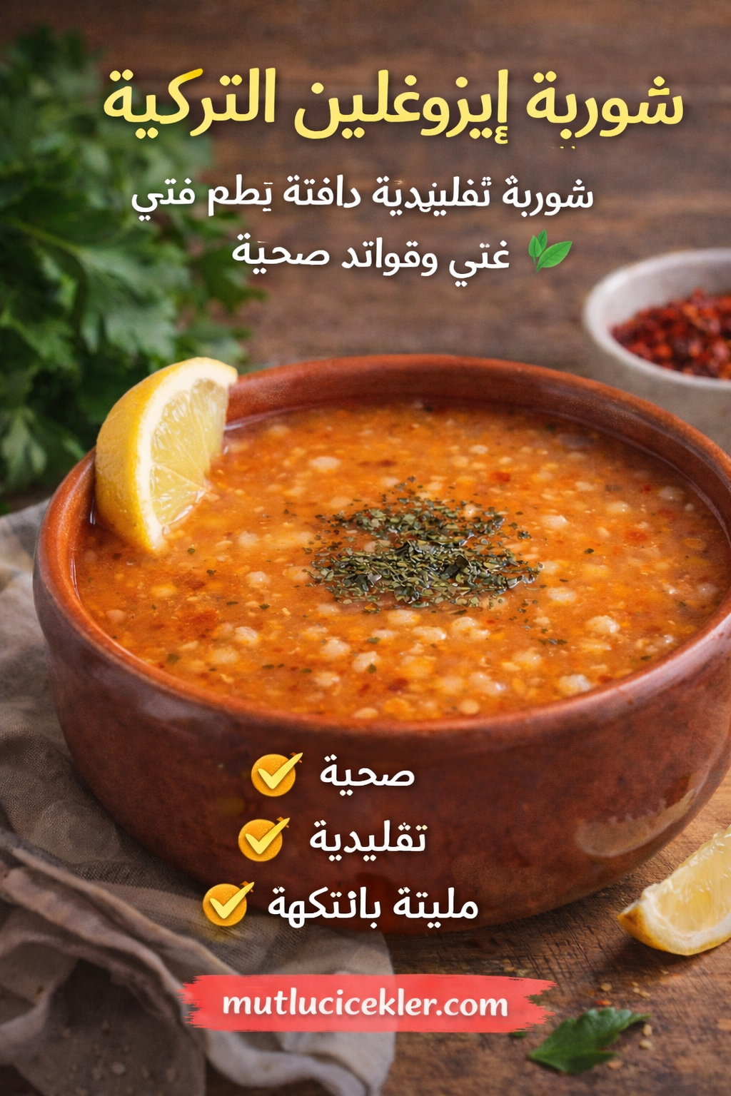 🥣 وصفة شوربة إيزوغلين التركية