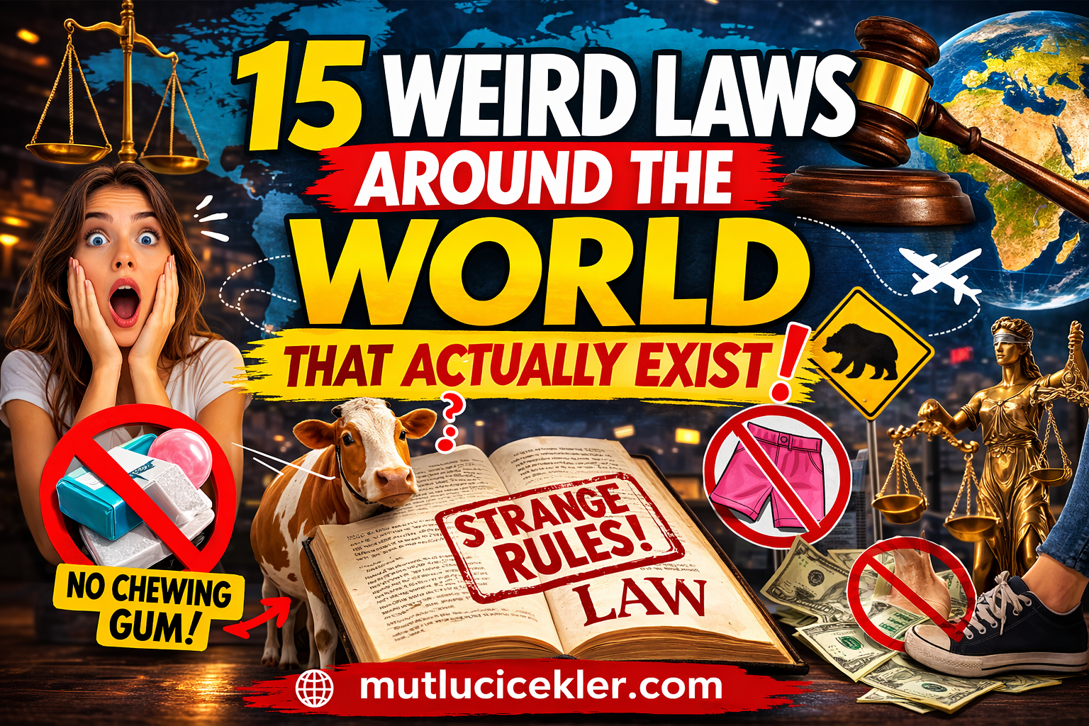 🌍 15 Weird Laws Around the World – Strange Rules That Actually Exist