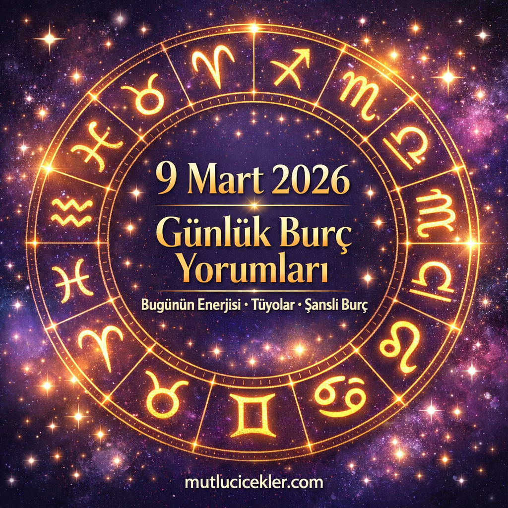 🌟 9 Mart 2026 Pazartesi Günlük Burç Yorumları | Bugünün Enerjisi, Tüyolar ve Şanslı Burç