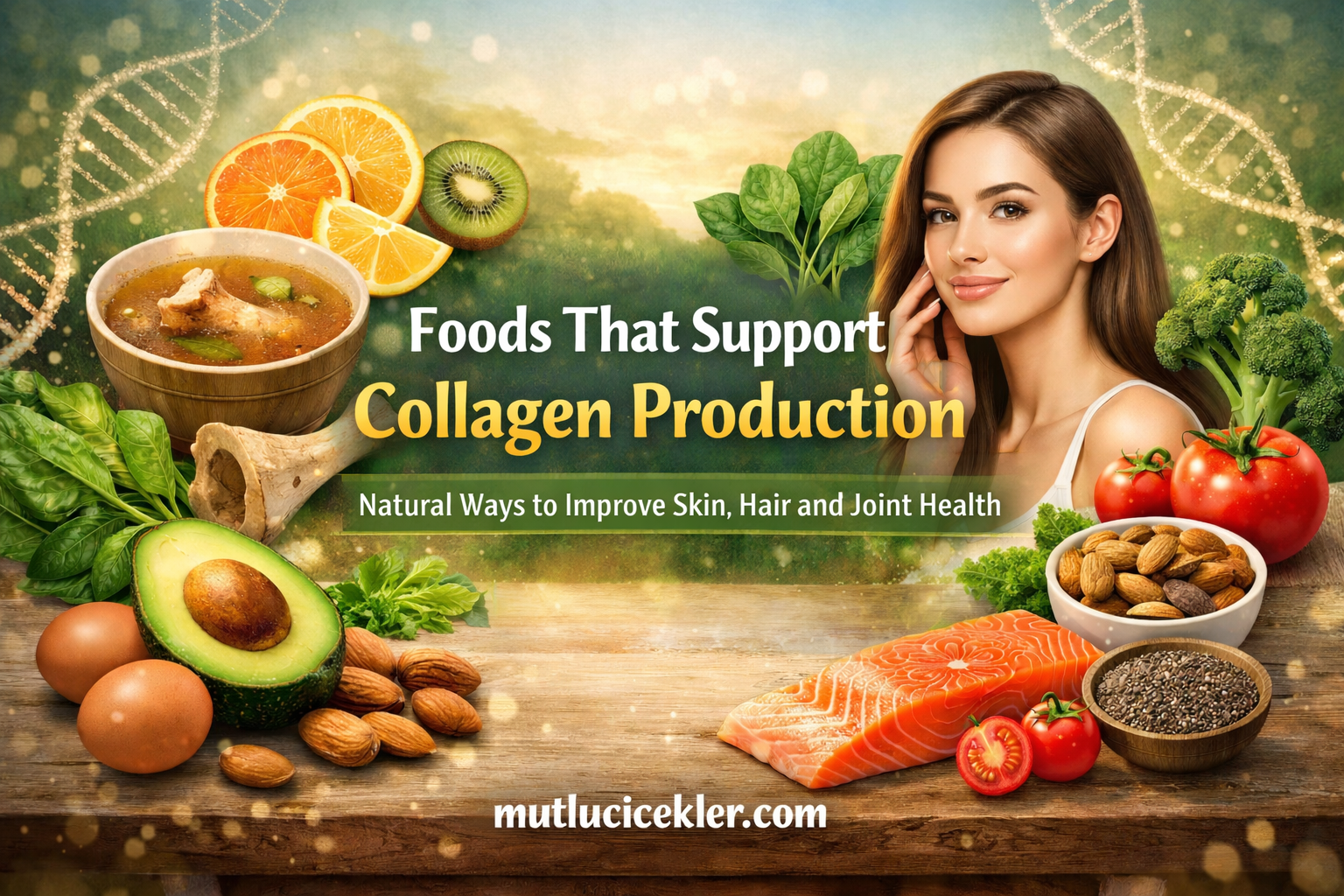 🌿 Foods That Support Collagen Production: Natural Ways to Boost Skin, Hair and Joint Health