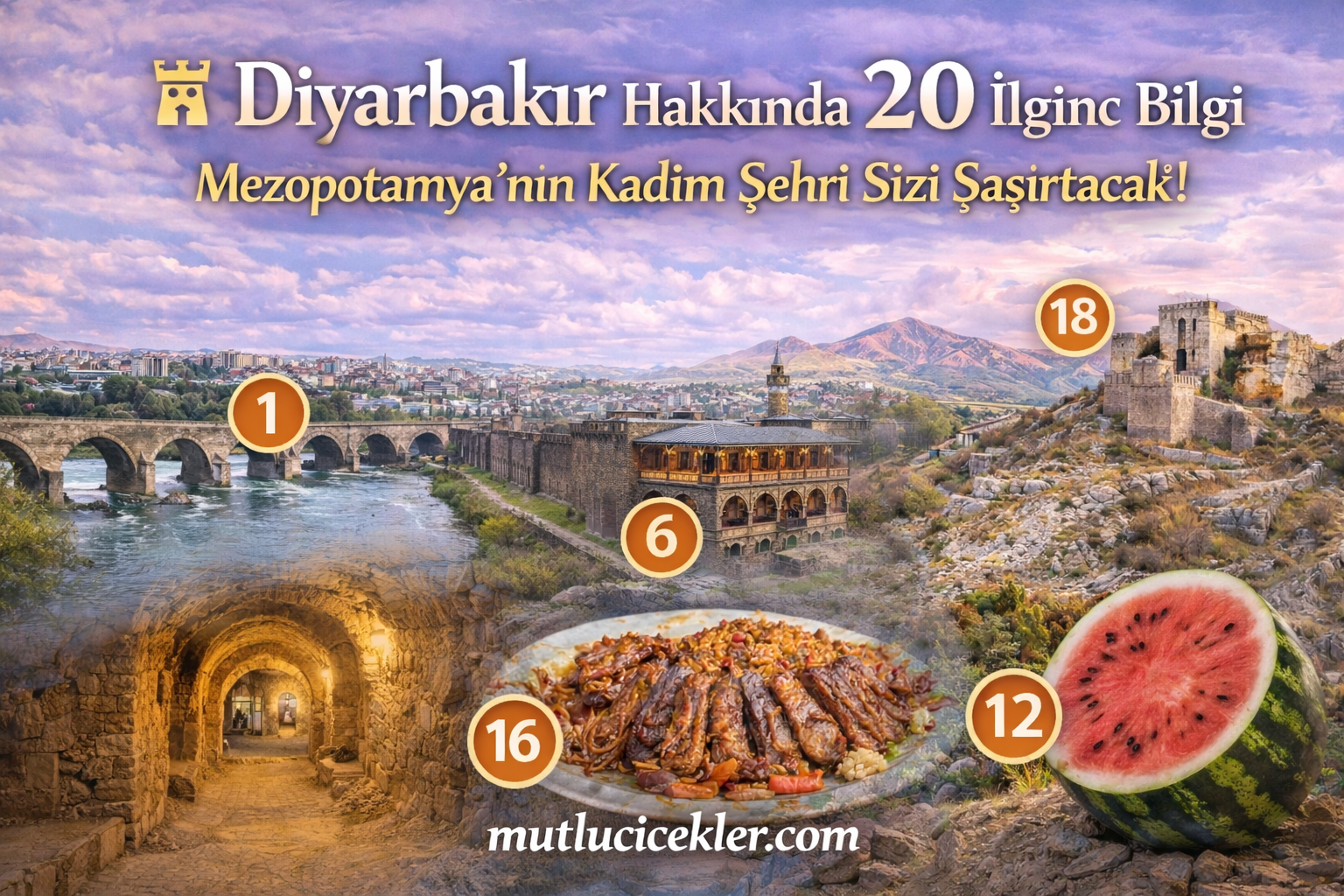 🏰 Diyarbakır Hakkında 20 İlginç Bilgi: Mezopotamya’nın Kadim Şehri Sizi Şaşırtacak!