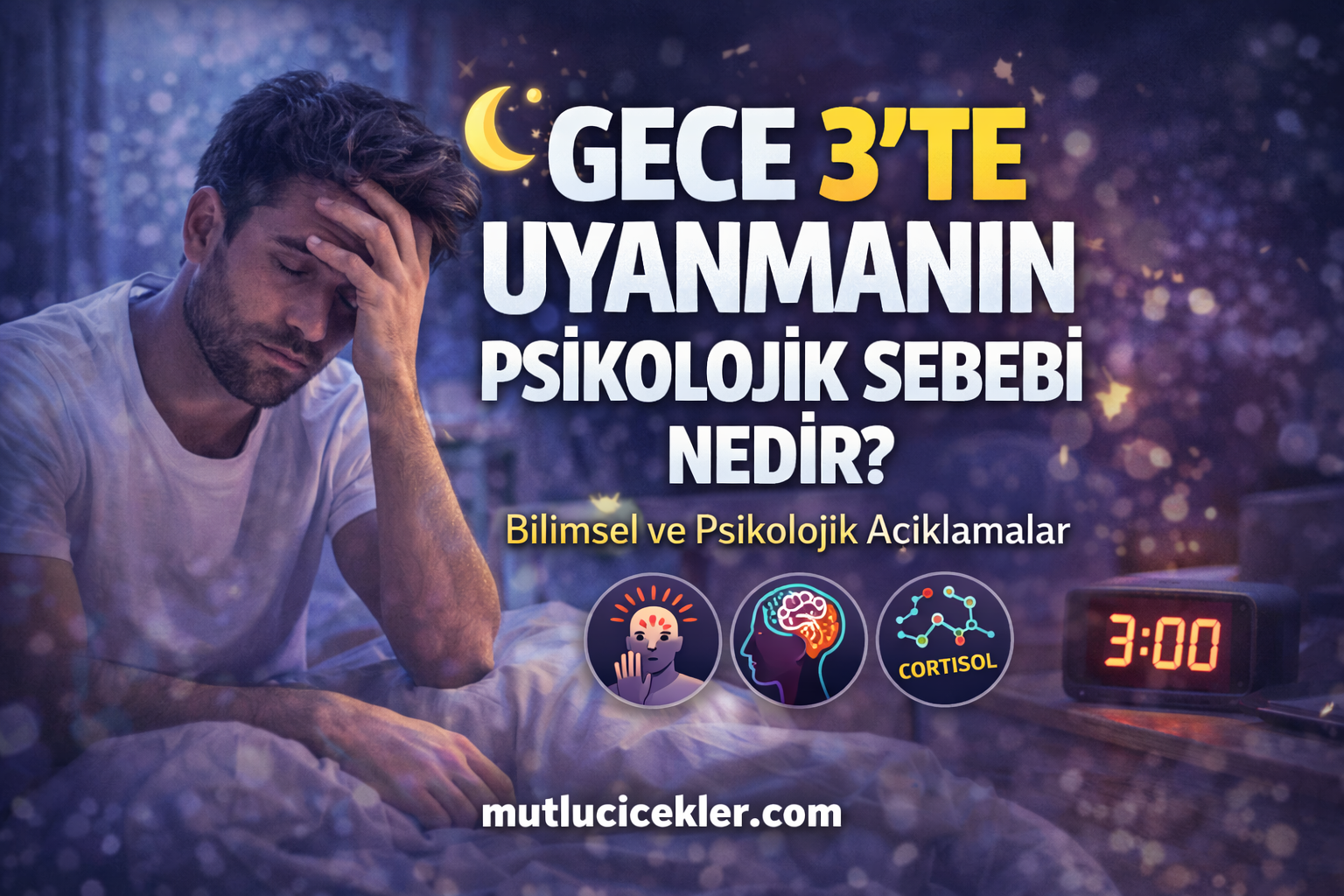 🌙 Gece 3’te Uyanmanın Psikolojik Sebebi Nedir? Bilimsel ve Psikolojik Açıklamalar