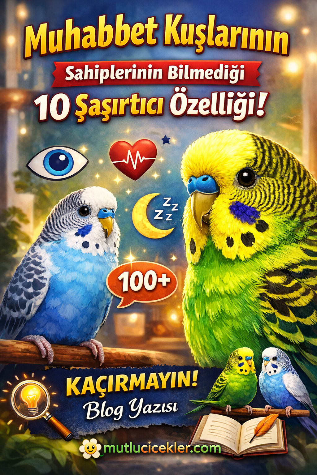 Muhabbet Kuşları Sahiplerinin Bilmediği 10 Şaşırtıcı Özelliği 🐦