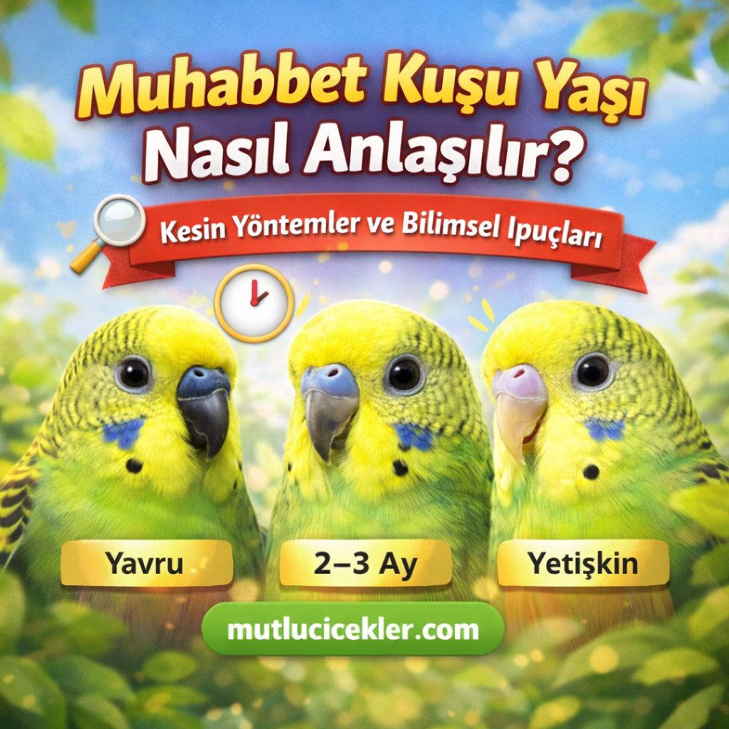 🐦 Muhabbet Kuşu Yaşı Nasıl Anlaşılır? (Kesin Yöntemler ve Bilimsel İpuçları)