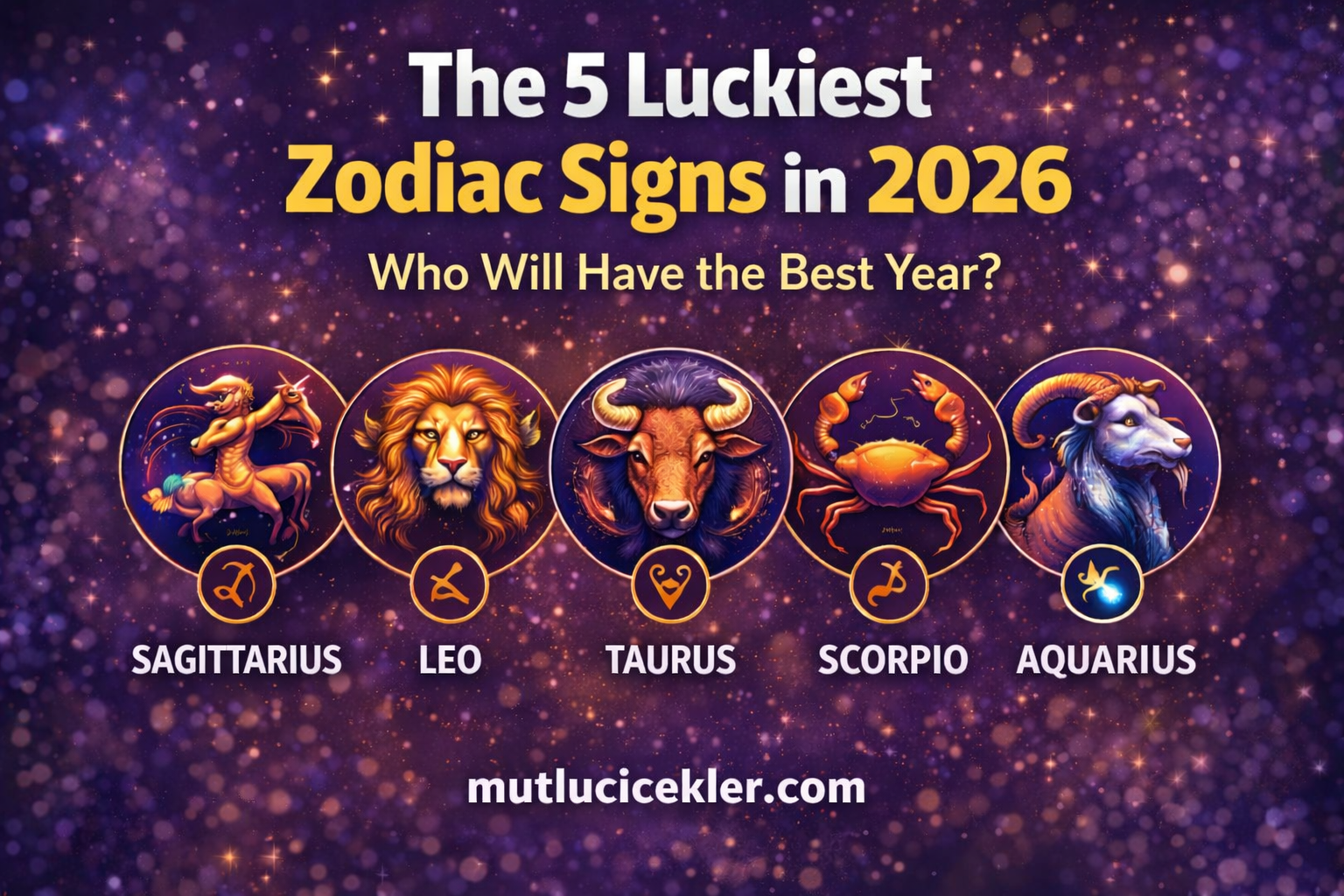 ⭐ The 5 Luckiest Zodiac Signs in 2026: Who Will Have the Best Year?