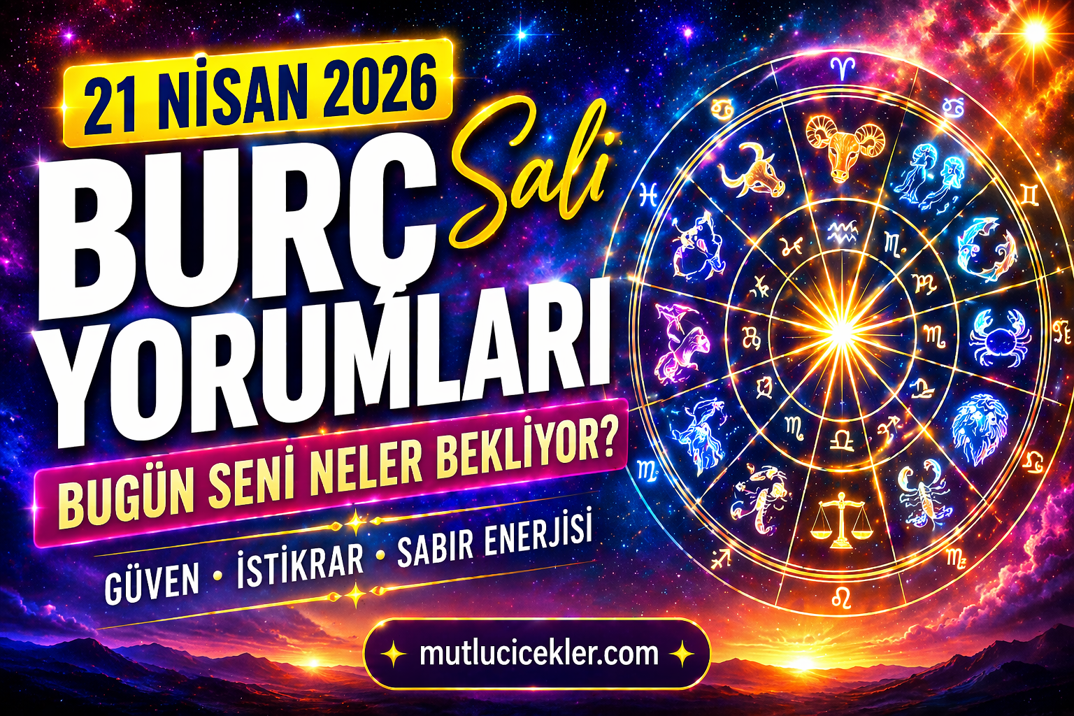 🌟 21 Nisan 2026 Salı Günlük Burç Yorumları | Bugün Seni Neler Bekliyor?