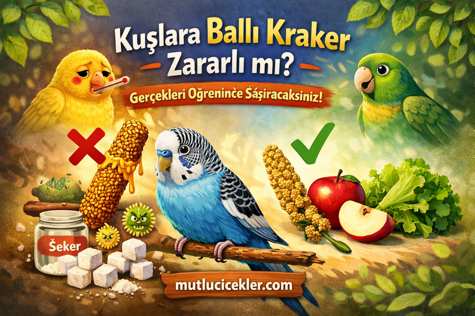 ❗ Kuşlara Ballı Kraker Vermek Zararlı mı? Gerçekleri Öğrenince Şaşıracaksınız!
