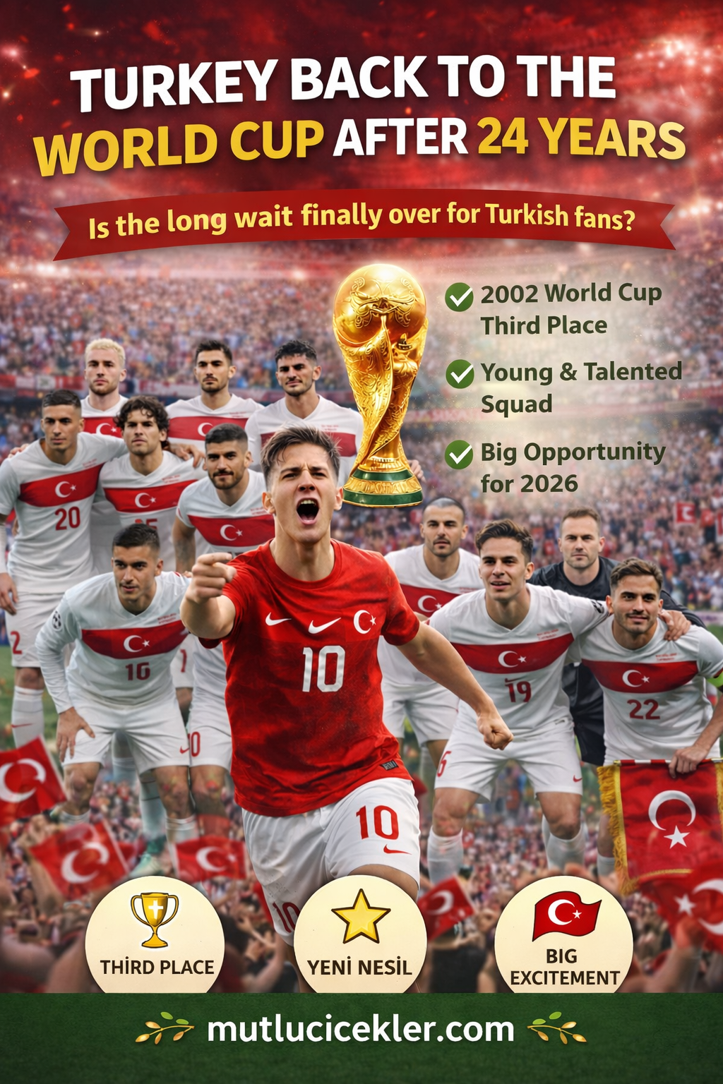 🇹🇷 Turkey Back to the World Cup After 24 Years: Is a New Era Beginning?