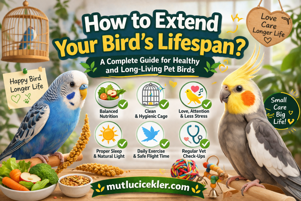 🐦 How to Extend Your Bird’s Lifespan: A Complete Guide for Healthy and Long-Living Pet Birds