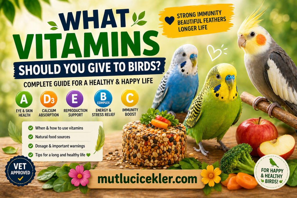 🐦 What Vitamins Should You Give to Birds? (Complete Guide for a Healthy Life)