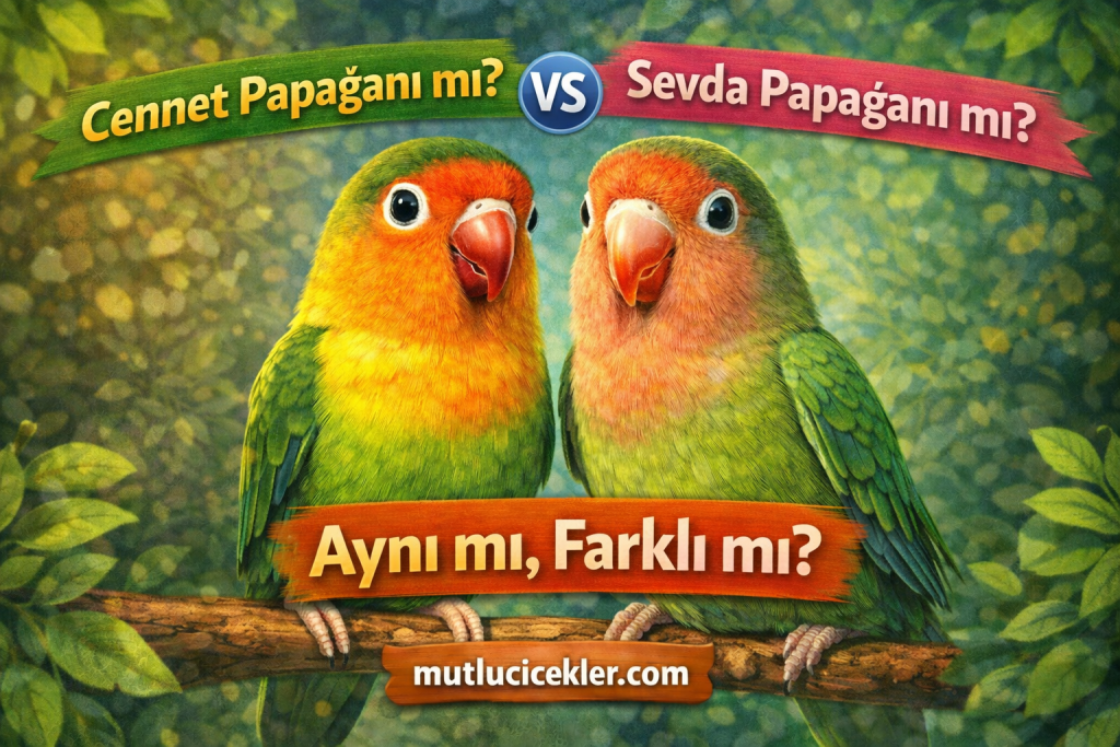 🐦 Cennet Papağanı mı Sevda Papağanı mı? Aynı mı Farklı mı? Tüm Gerçekler!