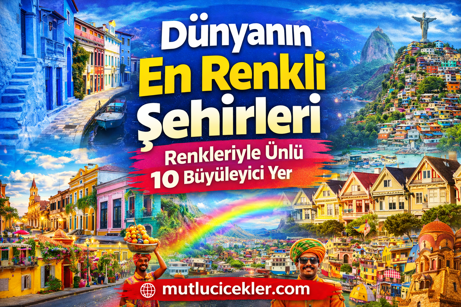 🌈 Dünyanın En Renkli Şehirleri – Renkleriyle Ünlü 10 Büyüleyici Yer