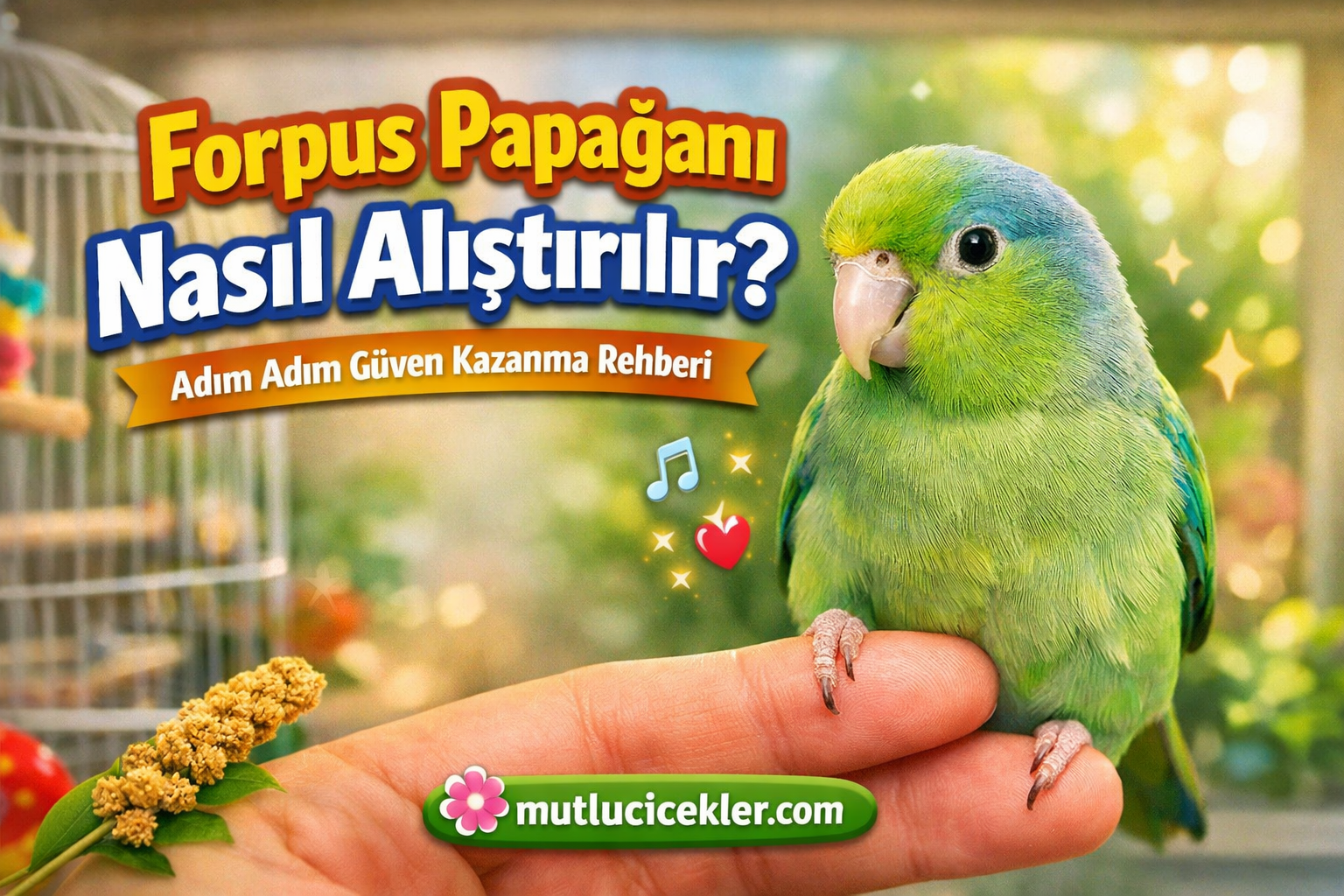 🐦 Forpus Papağanı Nasıl Alıştırılır? Sevdirmenin En Etkili Yolları!