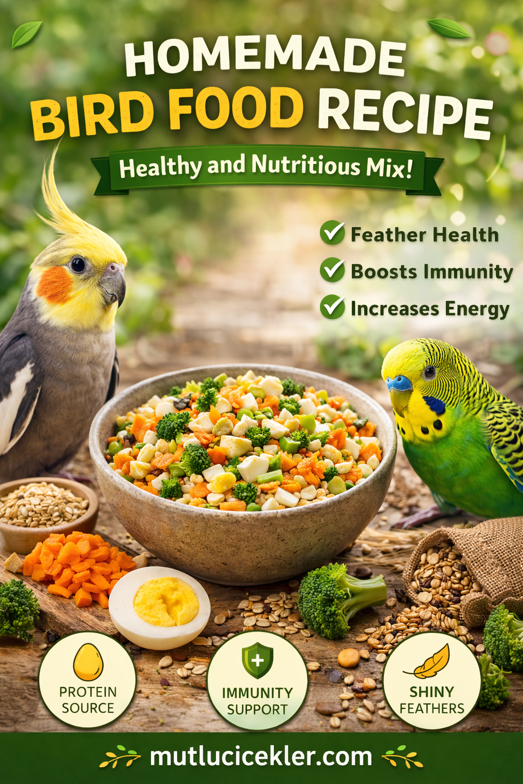 🐦 Homemade Bird Food Recipe: Healthy, Natural & Nutritious Guide