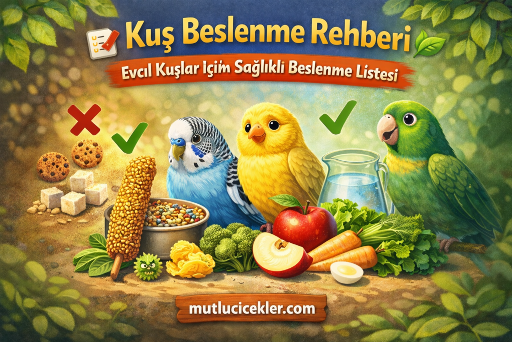 🐦 Kuş Beslenme Rehberi: Evcil Kuşlar İçin Doğru ve Sağlıklı Beslenme Listesi