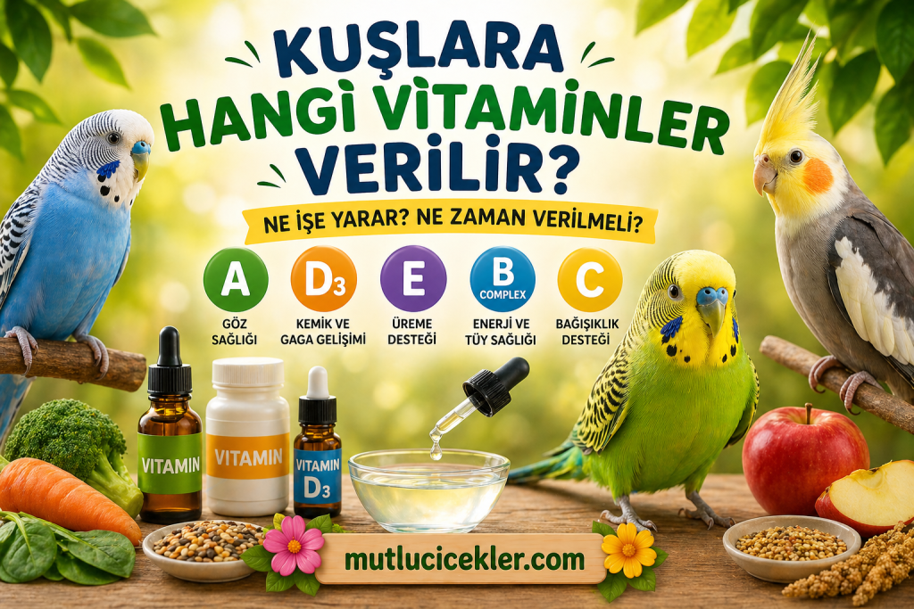 🐦 Kuşlara Hangi Vitaminler Verilir? Doğru Kullanım Rehberi (Sağlıklı ve Uzun Yaşam İçin!)