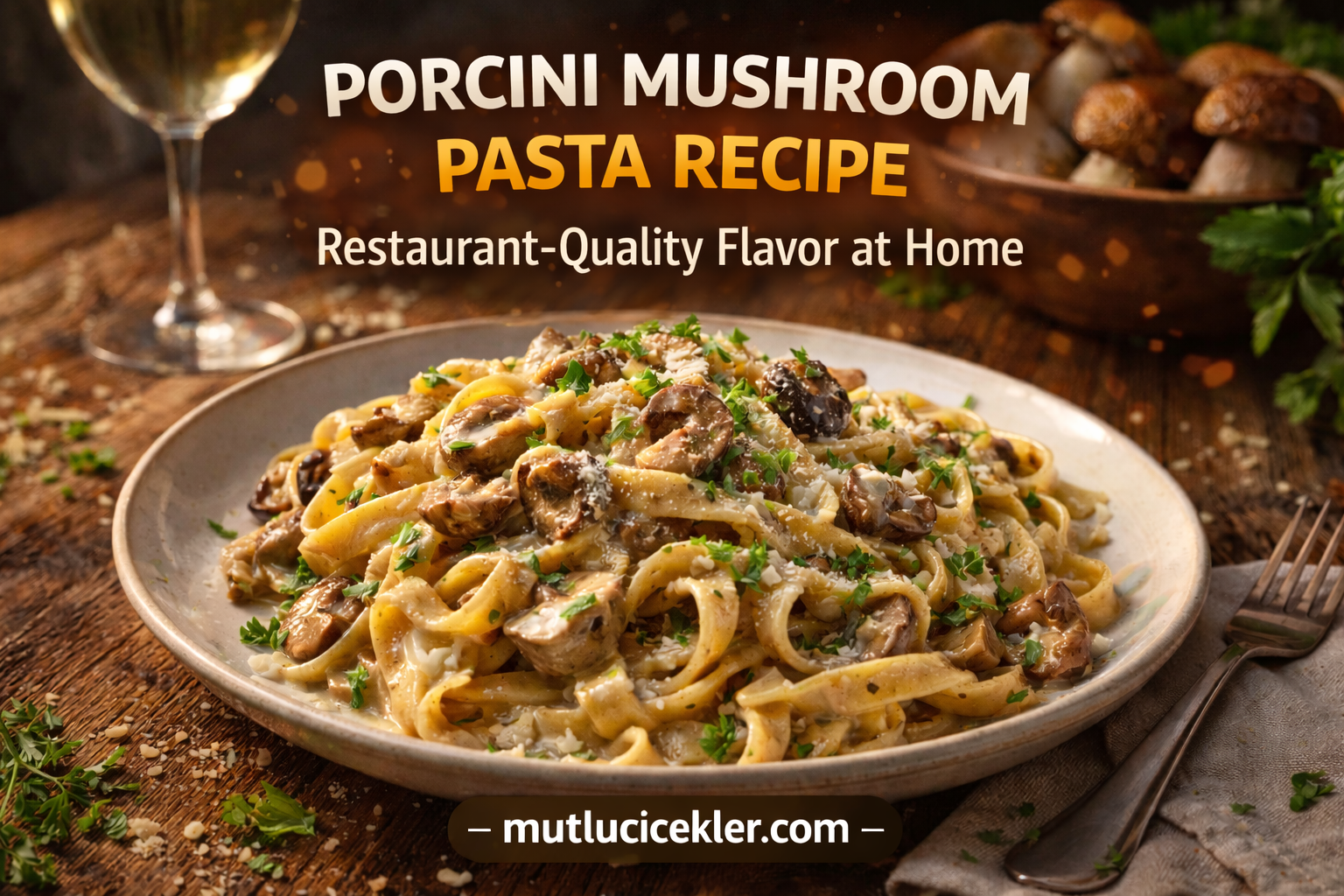 🍝 Porcini Mushroom Pasta Recipe: Restaurant-Quality Flavor at Home