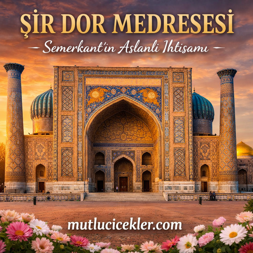 🏛️ Şir Dor Medresesi: Semerkant’ın Aslanlı İhtişamı ve Tarihi Mirası