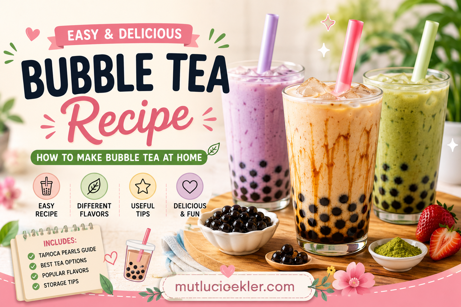 Bubble Tea Recipe: How to Make Delicious Bubble Tea at Home ✨