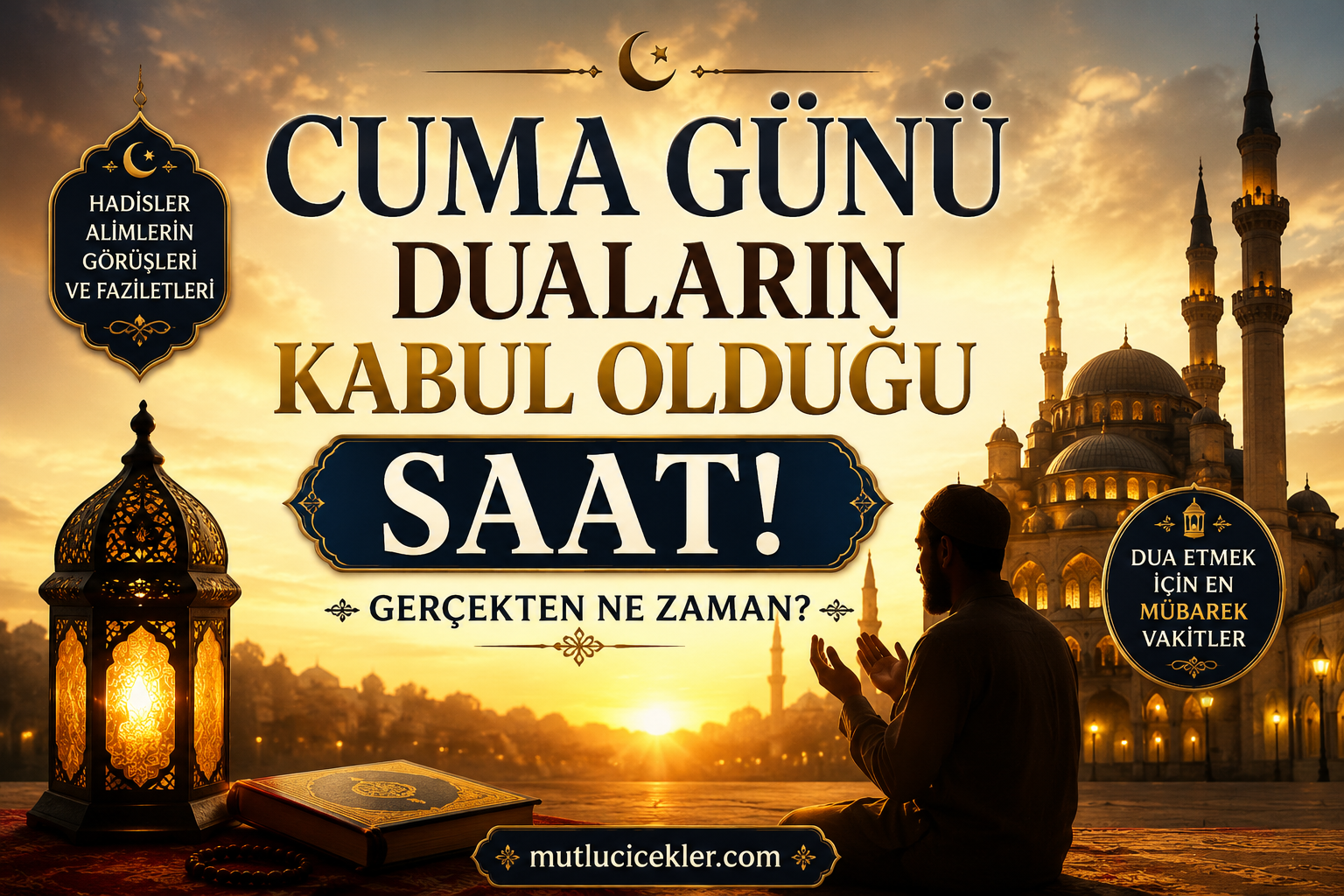 🌙✨ Cuma Günü Yapılan Duaların Kabul Olduğu Saat Gerçekten Ne Zaman? 🤲🕌