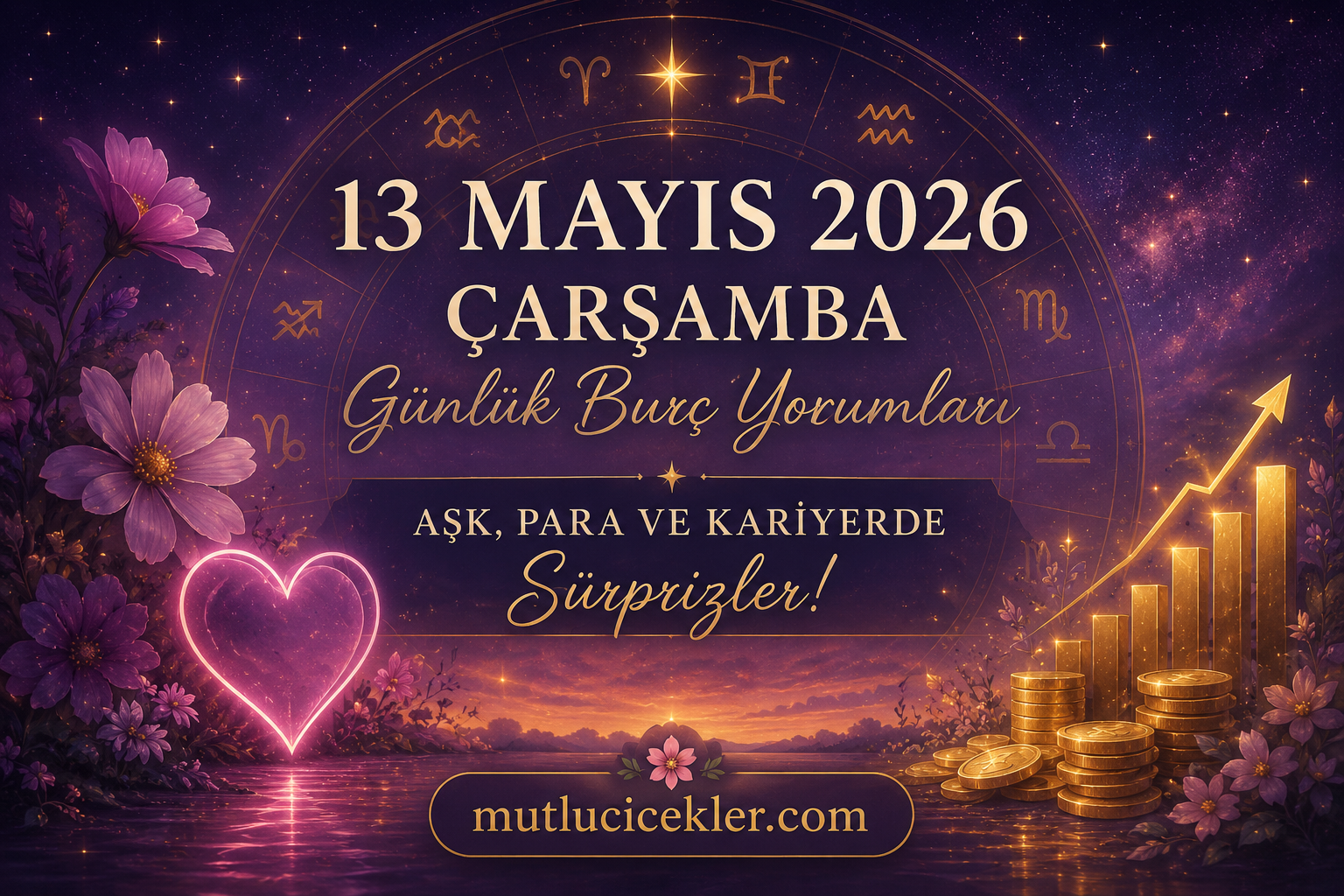 ✨ 13 Mayıs 2026 Çarşamba Günlük Burç Yorumları | Aşk, Para ve Kariyerde Sürprizler!