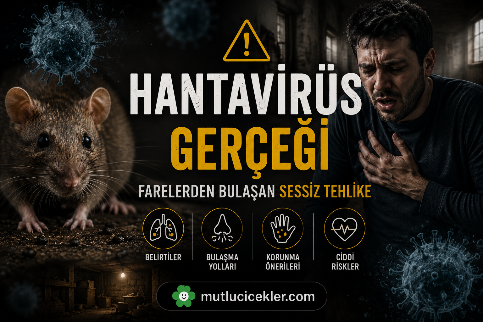 ⚠️ Farelerden Bulaşan Sessiz Tehlike: Hantavirüs Hakkında Bilmeniz Gerekenler