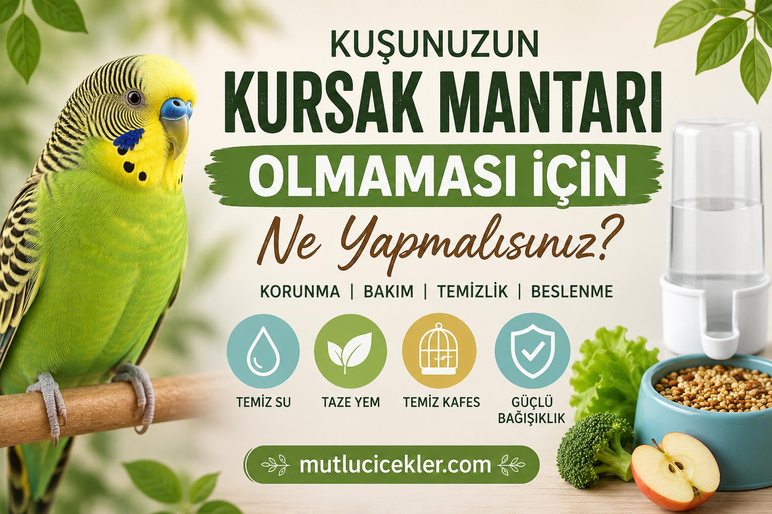 Kuşunuzun Kursak Mantarı Olmaması İçin Ne Yapmalısınız? Muhabbet Kuşları ve Papağanlar İçin Hayati Bakım Rehberi