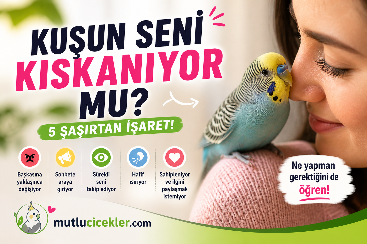 😳 Kuşun Seni Kıskanıyor mu? 5 Şaşırtan İşaret ve Doğru Yaklaşım Rehberi