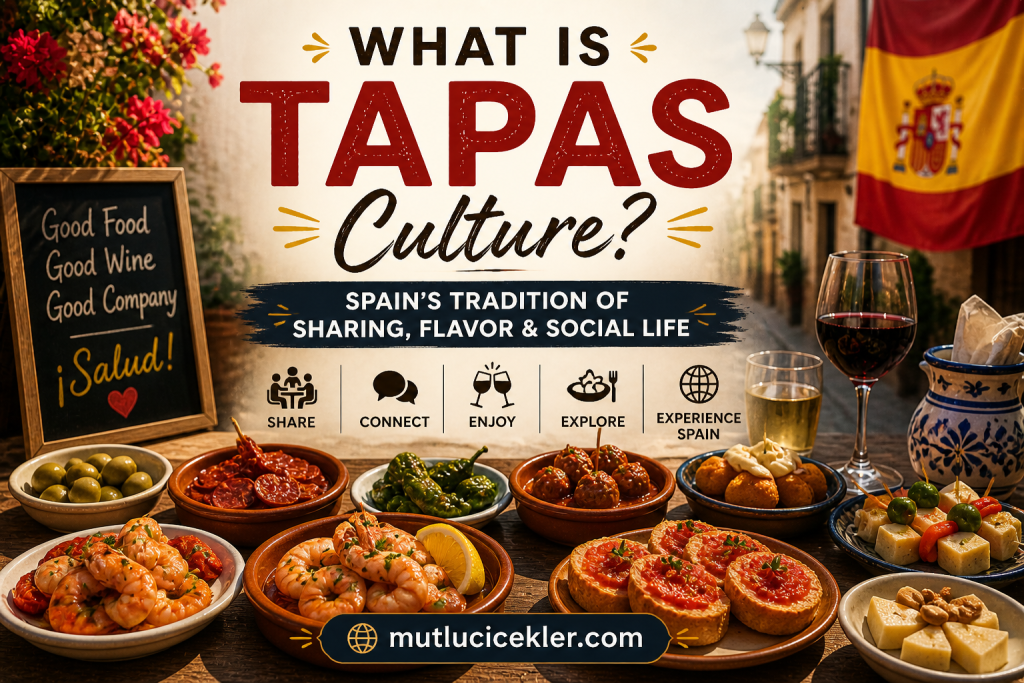 🍽️ What Is Tapas Culture? Spain’s Tradition of Sharing, Flavor & Social Life