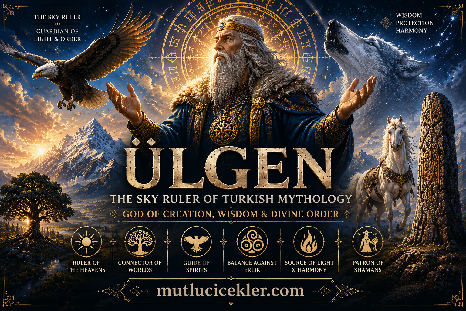 ⚡ Ülgen: The Sky Ruler of Turkish Mythology and Guardian of Creation