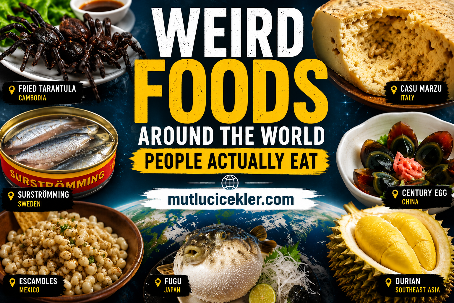 🌍 Weird Foods Around The World People Actually Eat: Strange Dishes That Really Exist