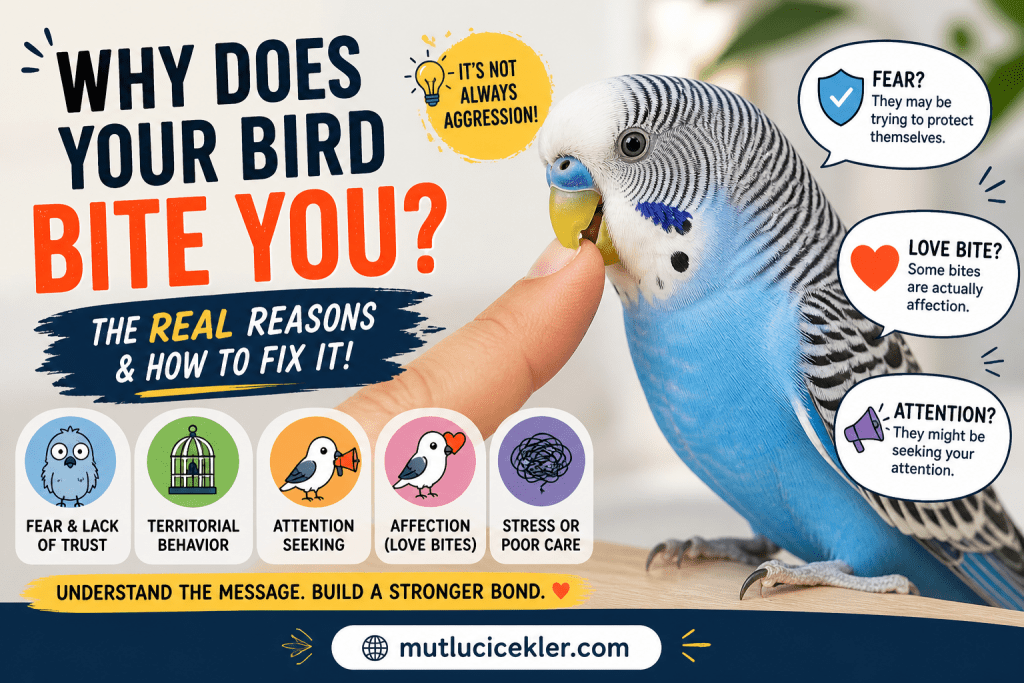 🐦 Why Does Your Bird Bite You? The Real Reasons & How to Fix It