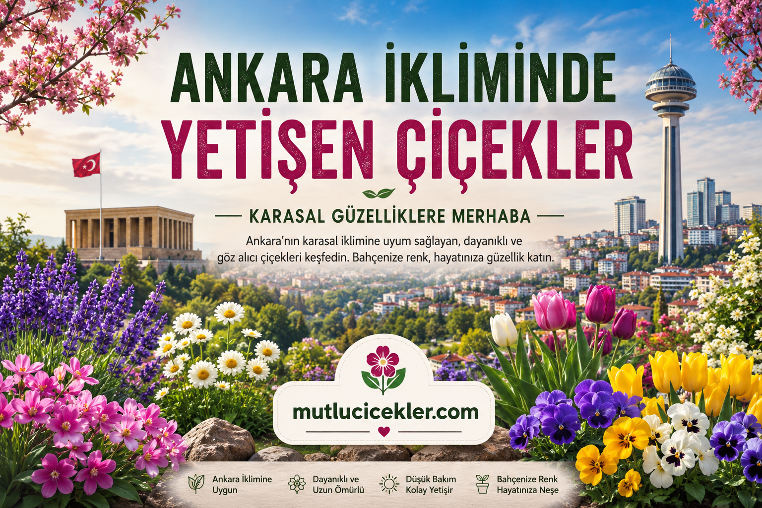 🌼 Ankara İkliminde Yetişen Çiçekler: Karasal Güzelliklere Merhaba!