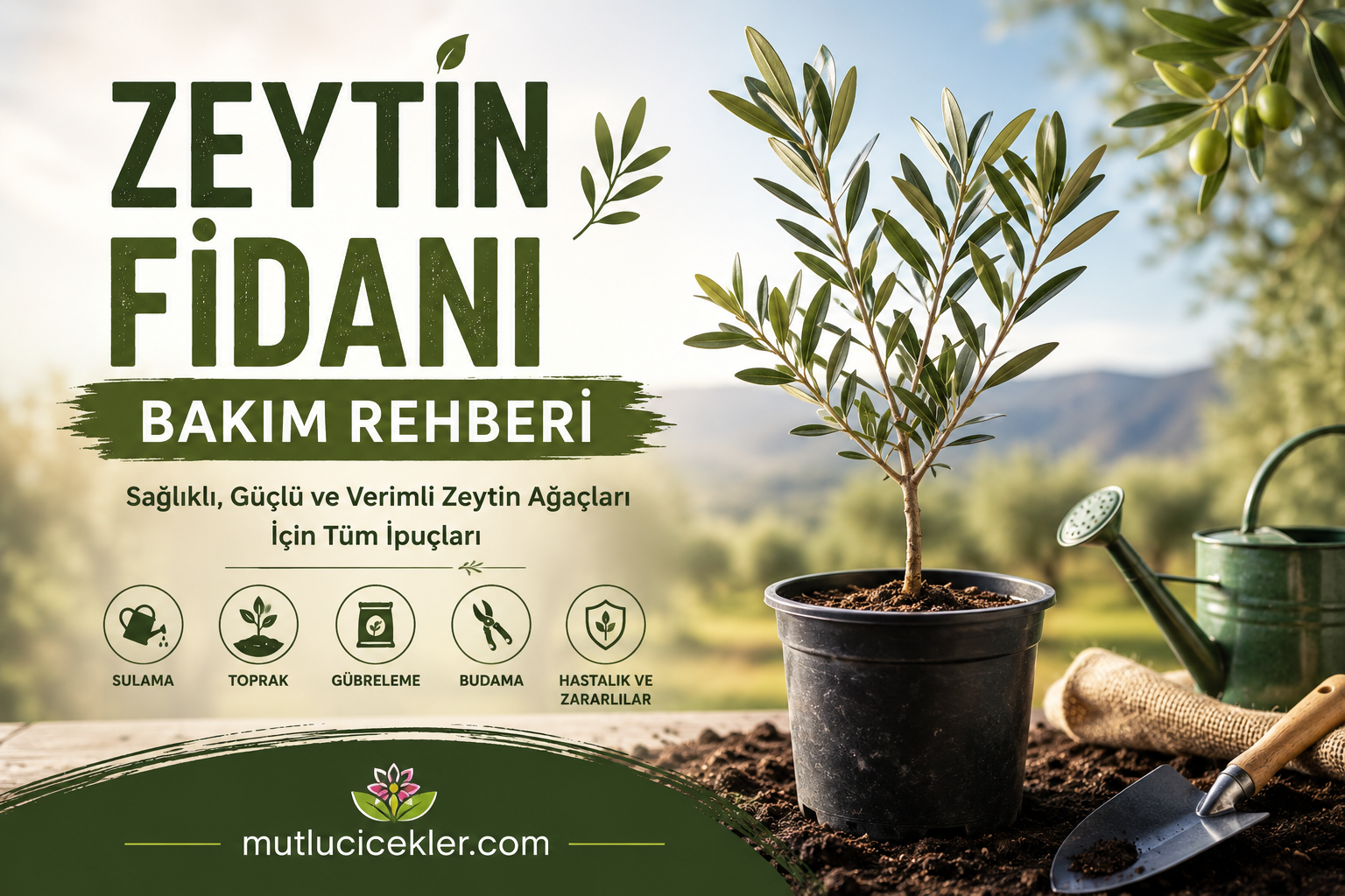 🌿 Zeytin Fidanı Bakım Rehberi