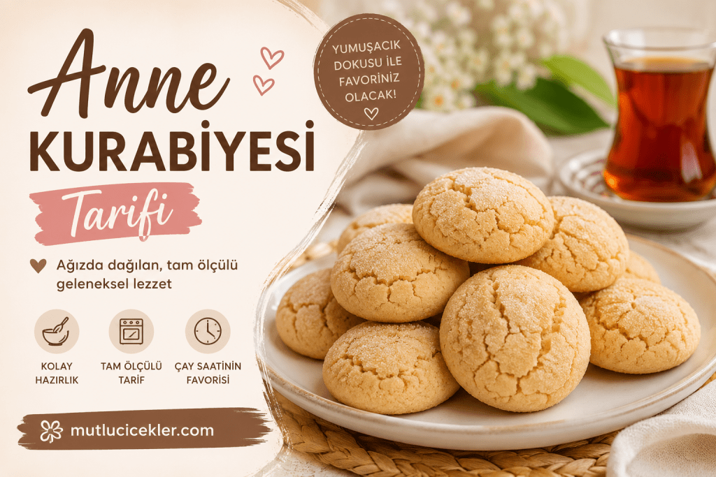 Anne Kurabiyesi Tarifi 🍪 | Tam Ölçülü, Ağızda Dağılan Geleneksel Lezzet